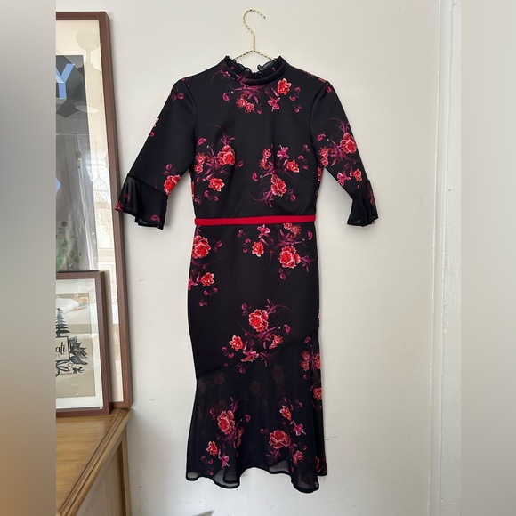 NWT - True Violet Floral Dress - Picture 3 of 4
